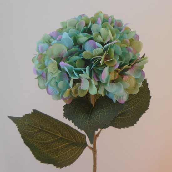 Large Artificial Hydrangeas Antique Blue 82cm - H181 E1