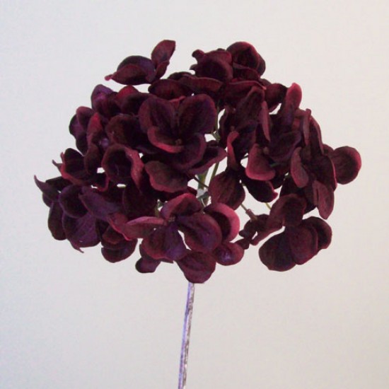 Artificial Hydrangea Burgundy 50cm - H105