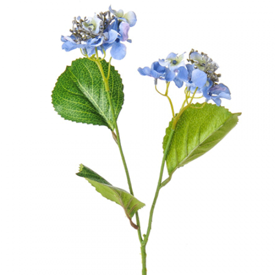Mini Artificial Hydrangea Flowers Blue 46.5cm - H035 H3