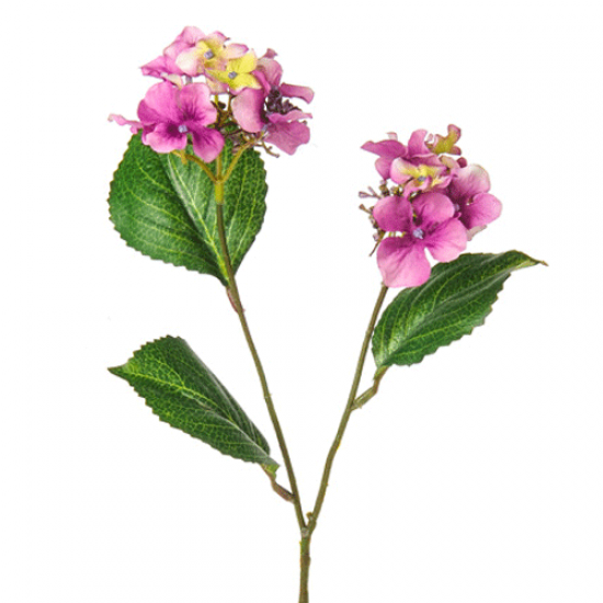 Mini Artificial Hydrangea Purple Flowers 46.5cm - H034 E3