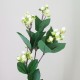 Artificial Hypericum Berries Cream 72cm - H086 