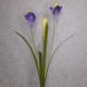 Silk Iris Purple 2 Flowers 63cm - IR002 I2
