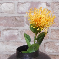 Artificial Leucospermum Protea Yellow 45cm - L044 P1