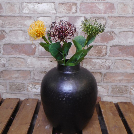 Artificial Leucospermum Protea Brown 45cm - L050 P1