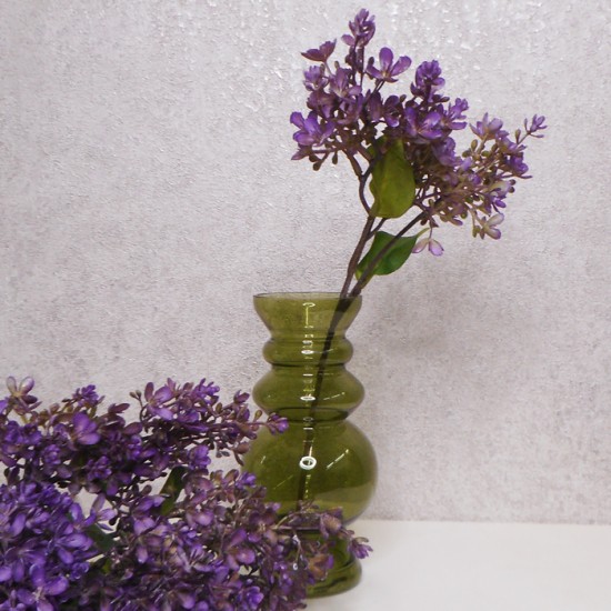 Short Stem Artificial Lilac Blossom Purple 37cm - L030 I3