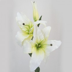 Artificial Lilies Casablanca Cream 80cm - L007 I1