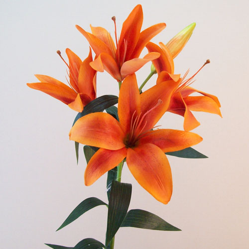 Artificial King Lily Orange Artificial Flowers