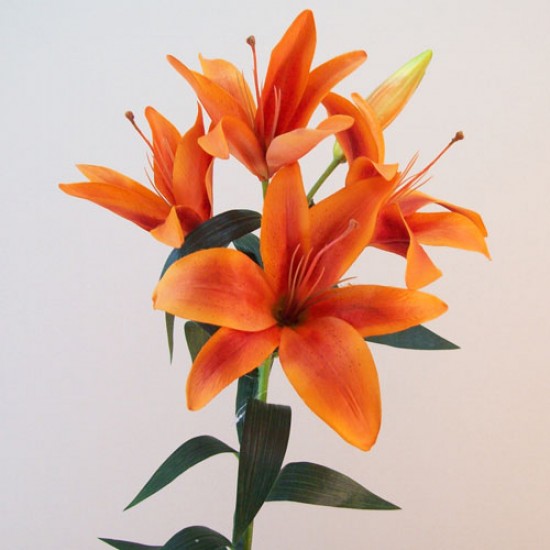 orange artificial flowers