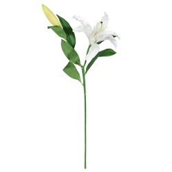 Real Touch Artificial Lily White 73cm - L002 K1