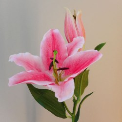 Rydal Artificial Lily Dark Pink 72cm - L016 AA3