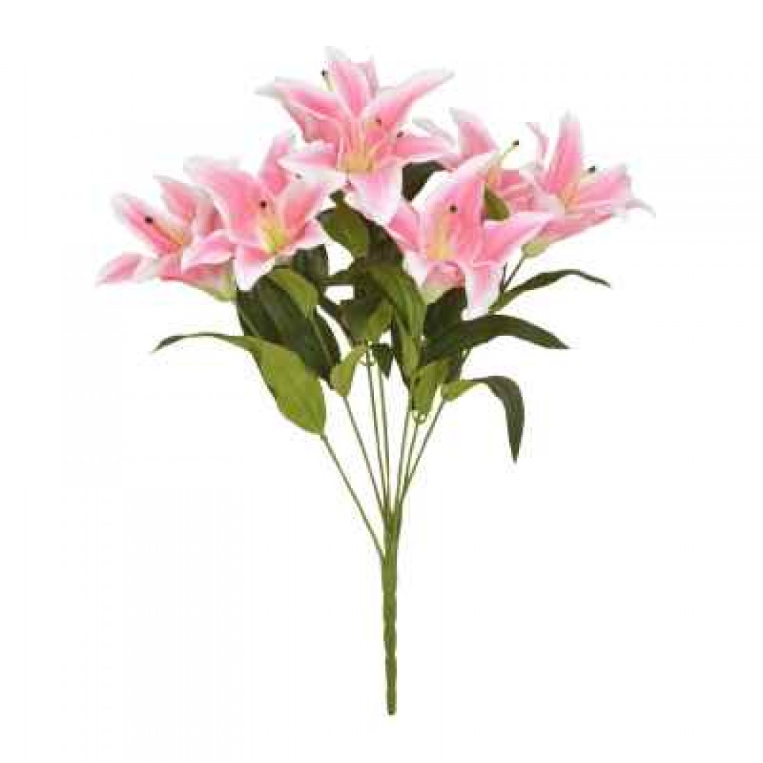 Artificial Flowers Bouquet | Pink Lilies 60cm