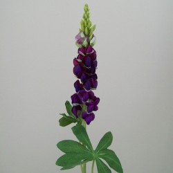 Silk Artificial Lupins Purple 80cm - L086 H4