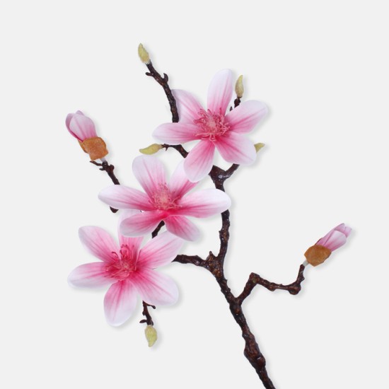 Artificial Magnolias Branch Pink 61cm - M093 R4