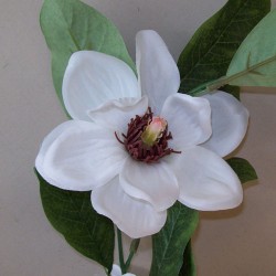Artificial Magnolia Garland Cream - M053 LL3