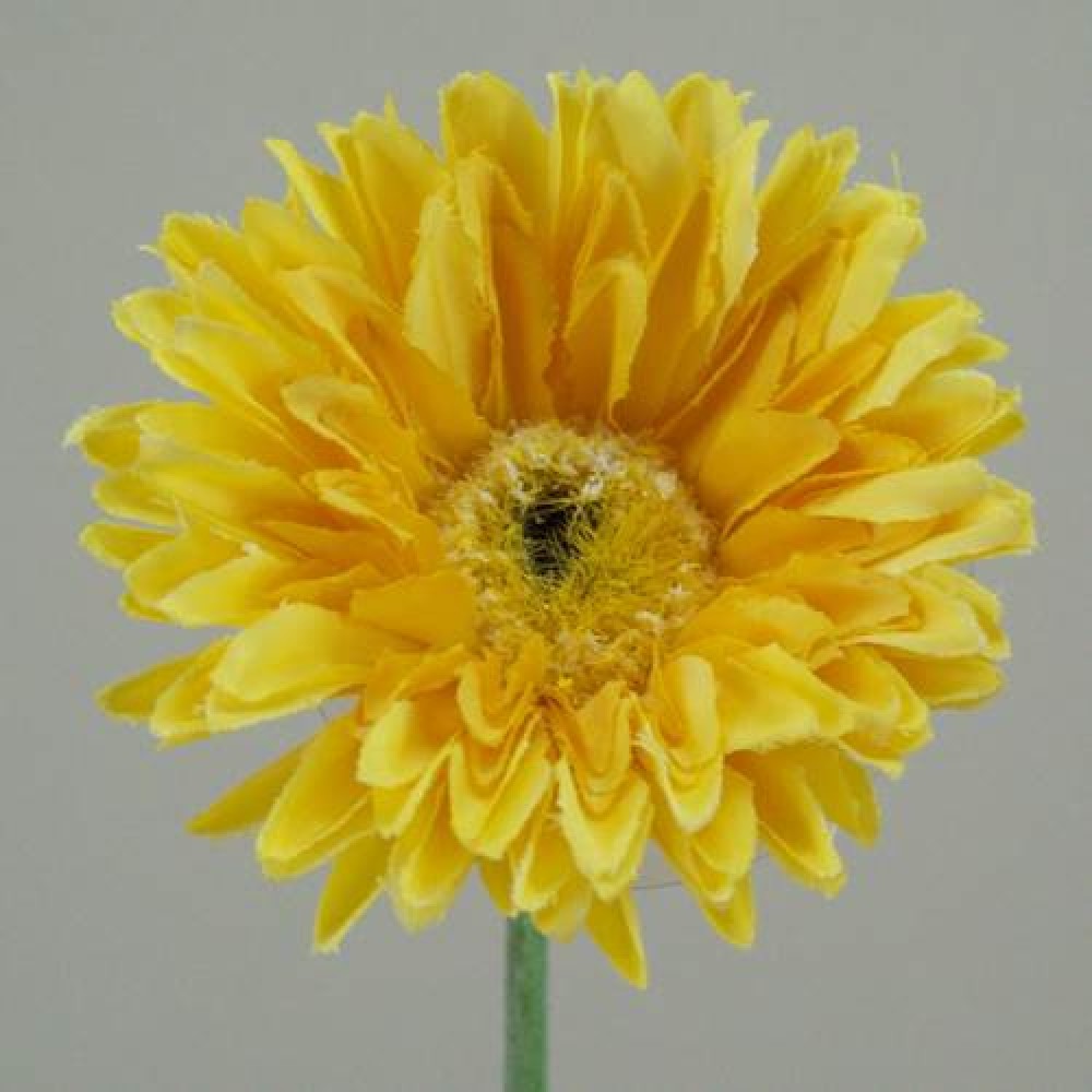 Silk Mini Gerbera Yellow 58cm | Artificial Flowers