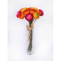 Mini Silk Ranunculus Posy Brights 25cm - R080 GS4C