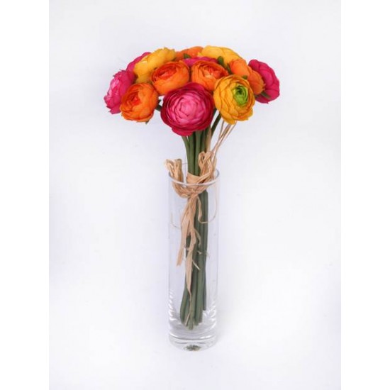 Mini Silk Ranunculus Posy Brights 25cm - R080 GS4C