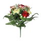 Artificial Roses, Carnations and Anemones Posy Red 38cm - R725 N1