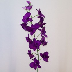 Artificial Dendrobium Orchid Flowers Purple 82cm - O102 J2