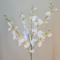 Artificial Oncidium Orchid White 88cm - O026