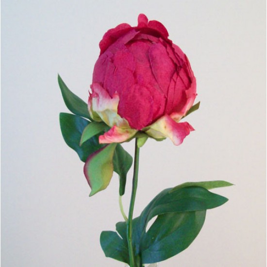 Artificial Peony Buds Large Magenta Pink 45cm - P151 R2