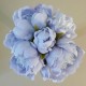 Artificial Peony Posy Hyacinth Blue 28cm - P101 O1