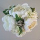 Honor Autumn Garden Peony Wedding Posy Cream 24cm - P217 FF3