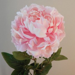 Large Artificial Peony Pale Pink - P303 J2