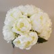 Peonies and Pearls Posy Large Cream 33cm - P244 BX2