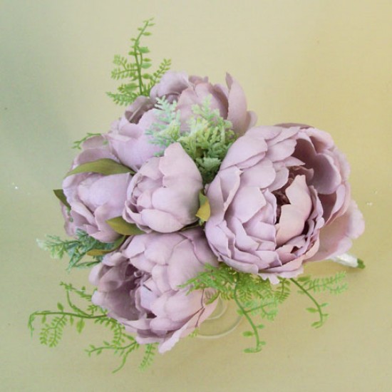 Artificial Lilac Peony Flower Bunch 