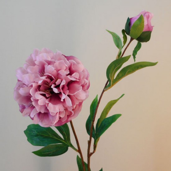 Rydal Artificial Peonies Mauve Pink 86cm - P010 L3 Rydal Artificial Peonies Mauve Pink 86cm - P010 L3