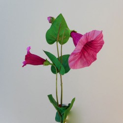 Artificial Morning Glory Bindweed Vines Dark Pink Flowers 77cm - M062 : Delivery due June 2022