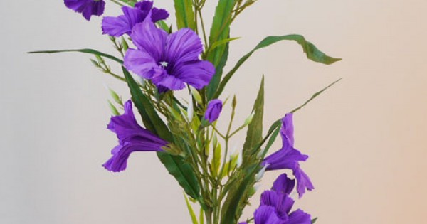Thistle allium flower stem artificial purple with 1 Head an ideal birthday gift. 
