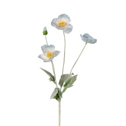 Meadow Poppies Blue 57cm - P162 K2