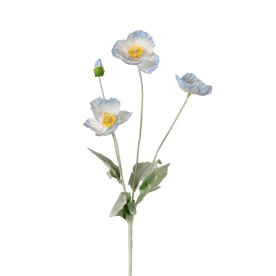Meadow Poppies Blue 57cm - P162 K2