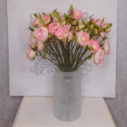 Ranunculus Flowers Pink Open 43cm - R427 P4