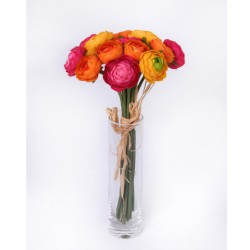 Mini Silk Ranunculus Posy Brights 25cm - R080 GS4C