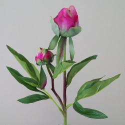 Real Touch Peony Buds Magenta 48cm - P020 M2