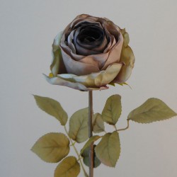 Antique Rose Mauve 68cm | Faux Dried Flowers - R231 KK3
