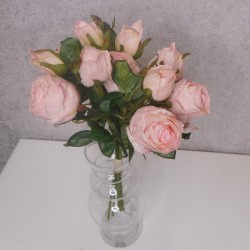 Antique Roses Posy Pink | Faux Dried Flowers 36cm - R392 EE1