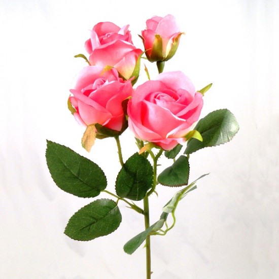 Artificial Spray Roses Pink 50cm - R432 M3