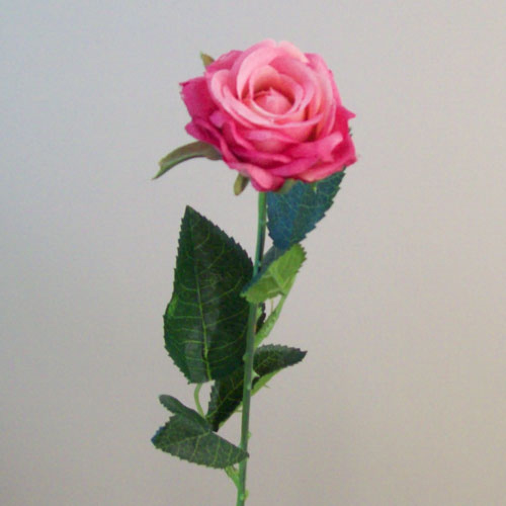 Artificial Button Roses Stem Dark Pink 40cm | Artificial Flowers