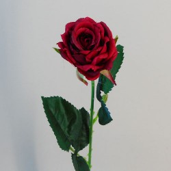 Artificial Button Roses Stem Red 40cm - R411 P3