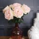 Artificial Cabbage Rose Pale Pink 60cm - R761 N3