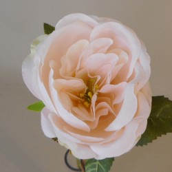 Artificial Cabbage Roses Peach 41cm - R277 P2