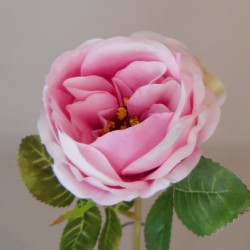 Artificial Cabbage Roses Pink 41cm - R278 N4