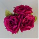 Artificial English Roses Bundle Hot Pink 25cm - R596 O4