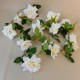 Artificial Flowers Garden Roses Garland Cream 180cm - R892 L4