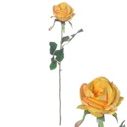 Artificial Garden Rose Buds Yellow 62cm - R258 P3