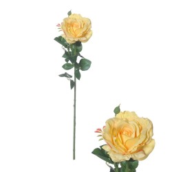 Artificial Garden Roses Yellow 66cm - R250 I1